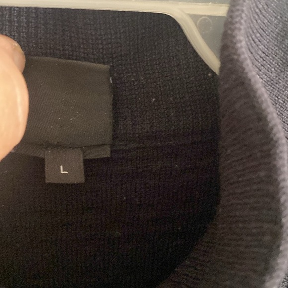 BOSS Hugo Boss Men's Merino Black Sweater Size L - Picture 6 of 6